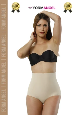 #Korse 2 Beden İncelten Toparlayıcı İz Göstermeyen Kaymaz Kadın Lazer Kesim Slip Korse - 4 Adet