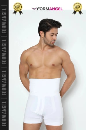 #BoxerKorse Göbek Düzleştirici Bel Basen Toparlayıcı Sıkılaştırıcı Duble Erkek Boxer Korse - 2 Adet