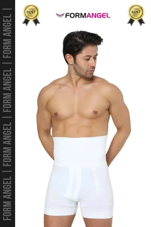 #BoxerKorse Göbek Düzleştirici Bel Basen Toparlayıcı Sıkılaştırıcı Duble Erkek Boxer Korse - 4 Adet