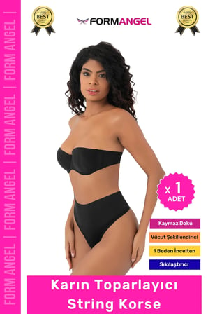 #Korse İz Yapmaz Kaymayan Seamless Alt Karın Göbek Toparlayıcı String Külot Kadın Korse - 1 Adet