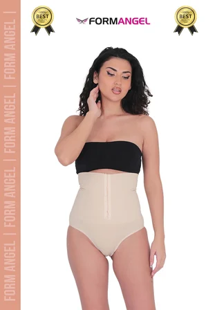 #Korse Vücut Şekillendiren Toparlayıcı Kaymaz Agraflı Yüksek Bel Slip Kadın Külot Korse - 5 Adet