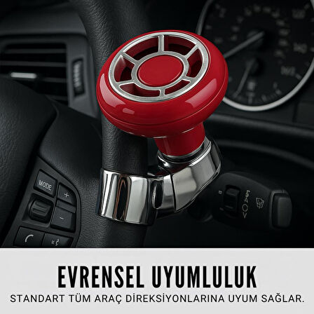 Polham Direksiyon Çevirme Simit Topuzu - Tüm Araçlara Uyumlu - Sağlam Tutuş - Konforlu ve Güvenli