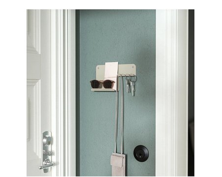 IKEA HAVREKROSS duvar askısı , açık gri-bej, 23x13 cm 
