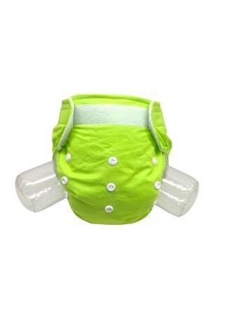 BEZHANE Cırt Cırtlı Yıkanabilir Bebek Bezi Neon Yeşil (8kg-18kg)