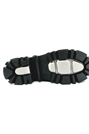 332087 Siyah Bağcıklı Fermuarlı Kadın Bot