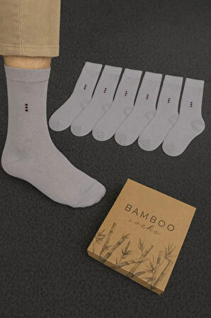 6 Adet Kutulu Erkek Bambu Soket Çorap LL.BR2278.001