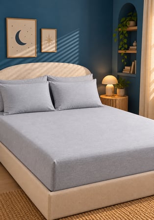 Tek Kişilik Welsoft Yorgan Uyku Seti & Lastikli Çarşaf + 2 Adet Yastık + YORGAN  155x215