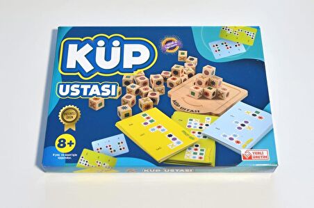 Küp Ustası: Mantık ve Matematik Zeka Oyunu Eğitici Ve Eğlendirici Doğal Ahşap Akıl Oyunu 