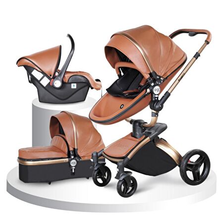 Huggy Egg 6 in 1 Çift Yönlü Travel Sistem Bebek Arabası