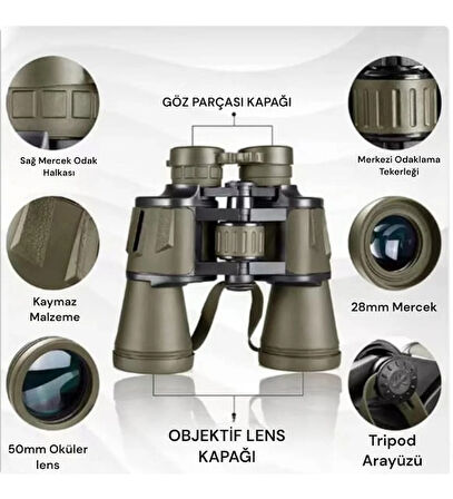 GoldKama KL-27 100x100 Sportik Amaçlı Profesyonel Optik Dürbün