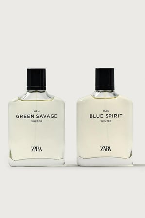 ZARA MAN GREEN SAVAGE WINTER- MAN BLUE SPIRIT WINTER PARFÜM 2X 100 ML