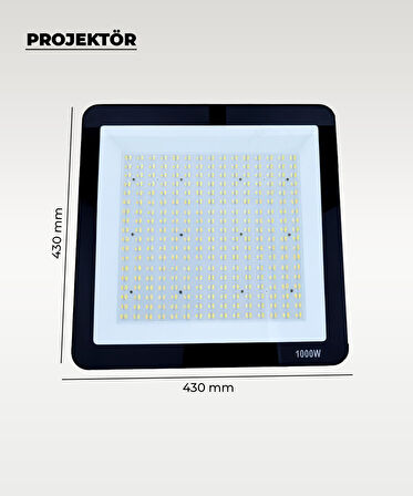 1000W Led Projektör 6500K Beyaz Işık