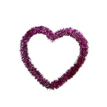 ASMA SİMLİ KALP SÜS PEMBE