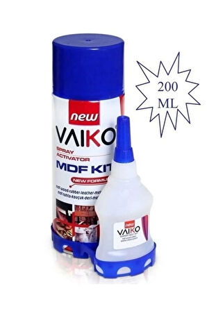 2 Adet Vaıko 200 ML + 20G Plastik Mdf Seramik Hızlı Yapıştırıcı