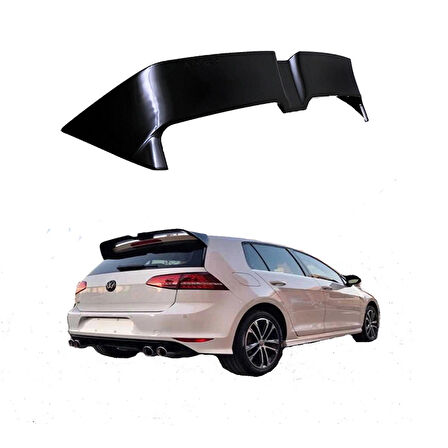 Volkswagen Golf 7 - 7.5 Oettinger ( 2012 - 2019 ) Spoiler PARLAK SİYAH BOYALI
