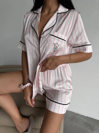 Victoria's Secret Kadın Pijama Takımı 2"li Set Kutulu