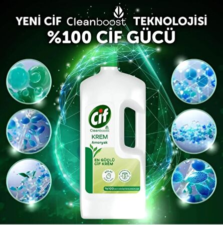 Cif Krem Temizleyici Amonyaklı 1500 ml