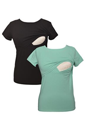 LuvmaBelly MYRA2501_2507 Emzirme tshirt seti