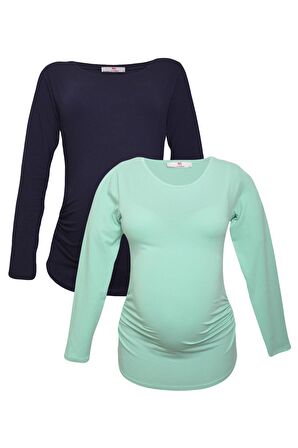 LuvmaBelly MYRA2302_2306 Hamile tshirt seti