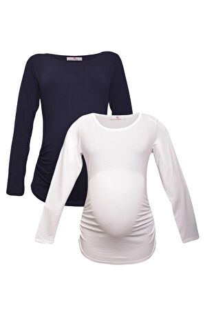 LuvmaBelly MYRA2302_2308 Hamile tshirt seti