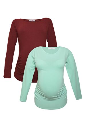 LuvmaBelly MYRA2303_2306 Hamile tshirt seti