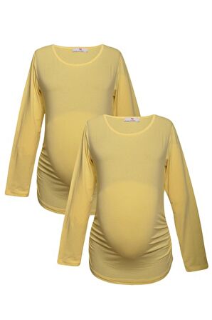 LuvmaBelly MYRA2309_2309 Hamile tshirt seti