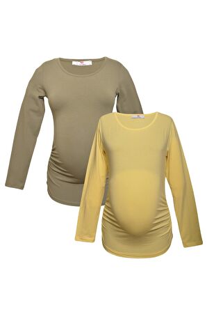 LuvmaBelly MYRA2309_2307 Hamile tshirt seti