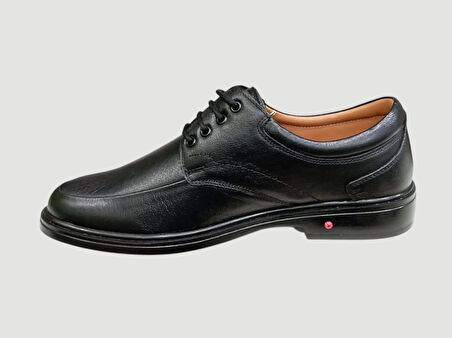 RAMAS PALMYRA HAFİF TABAN KLASİK COMFORT BAĞCIKLI HAKİKİ DERİ ERKEK AYAKKABI SİYAH