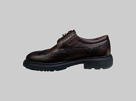 CASTLE BLACK CB-31285-1 ERKEK HAKİKİ DERİ KLASİK AYAKKABI KAHVE