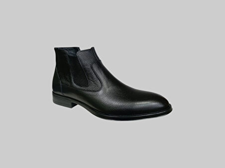CASTLE BLACK CB-31320-1 ERKEK HAKİKİ DERİ KLASİK BOT SİYAH
