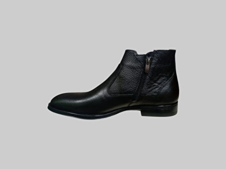 CASTLE BLACK CB-31320-1 ERKEK HAKİKİ DERİ KLASİK BOT SİYAH