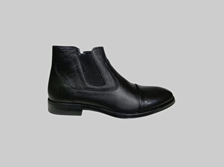 CASTLE BLACK CB-31321-1 ERKEK HAKİKİ DERİ KLASİK BOT SİYAH