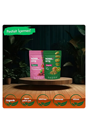 ORGANİK ÇITIR ÇİLEK & KURUTULMUŞ KİVİ İKİLİ PAKETİ