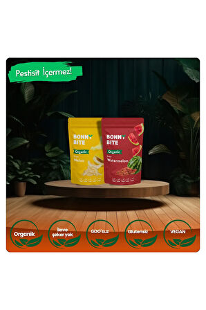 ORGANİK KURUTULMUŞ KAVUN & KURUTULMUŞ KARPUZ İKİLİ PAKETİ