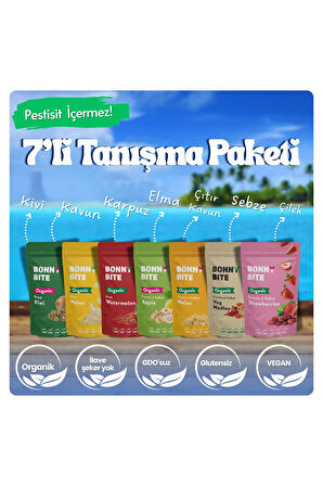 7'Lİ TANIŞMA PAKETİ KURUTULMUŞ ORGANİK KARIŞIK ATIŞTIRMALIK PAKETİ