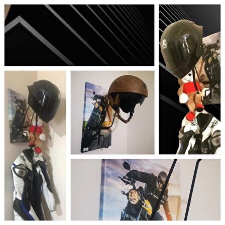 MOTORCU KASK ASKISI KİŞİYE ÖZEL 2