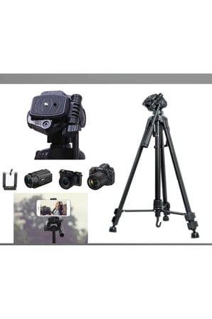 Tripot Ayak  profesyonel Çok Fonksiyonlu 170 cm Telefon Ve Kamera Tutucu Tripod Standı