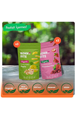 KURUTULMUŞ ÇITIR ÇİLEK & ÇITIR ELMA 6'LI PAKETİ