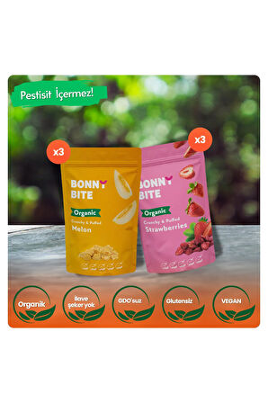 ORGANİK ÇITIR KAVUN & ÇITIR ÇİLEK 6'LI PAKETİ