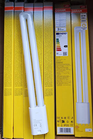 Osram LED Pll 12W Ilık Beyaz 3000K 4 Pin 2G11 220V Ampul (50 ADET)