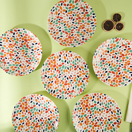 Aryıldız Karnaval Servis Tabağı 6 Parça 24 cm