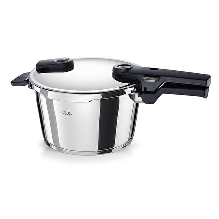 Fissler Vitaquick Glossy 4,5 Litre Düdüklü Tencere + Kırmızı Cenit Tava Set
