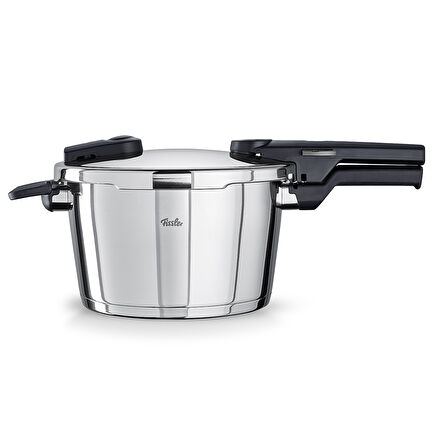 Fissler Vitaquick Glossy 4,5 Litre Düdüklü Tencere + Kırmızı Cenit Tava Set