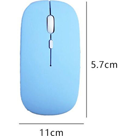 Durabook R11 Rugged 11.6" Uyumlu Kablosuz Bluetooth Pilli Optik Mouse - Mavi