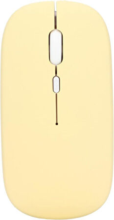 Ulefone Armor Pad 2 11" Uyumlu Kablosuz Bluetooth Pilli Optik Mouse - Sarı