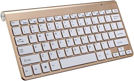 Technopc Ultrapad TM-T10EM 10.1" Uyumlu Kablosuz Wireless Pilli Türkçe Q Klavye - Altın