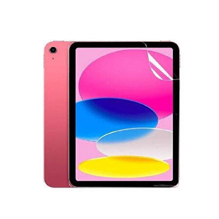 Apple iPad Pro 10. Nesil 10.9" Dönerli Standlı Deri Tablet Kılıfı - Ekran Koruyucu - Beyaz