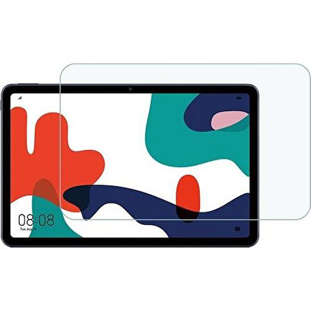 Huawei MatePad SE 10.4" Dönerli Standlı Deri Tablet Kılıfı - Ekran Koruyucu - Pembe