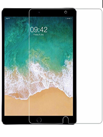 Apple iPad Pro 10.5" Dönerli Standlı Deri Tablet Kılıfı - Ekran Koruyucu - Kırmızı