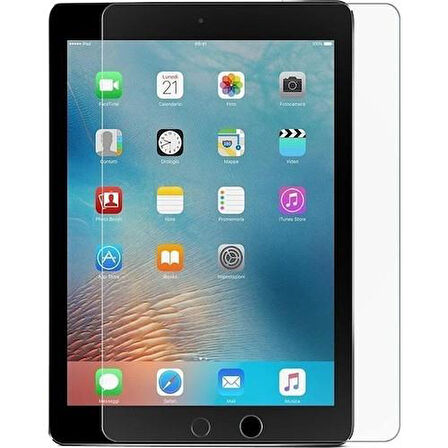 Apple iPad Pro 9.7" Dönerli Standlı Deri Tablet Kılıfı - Ekran Koruyucu - Lacivert